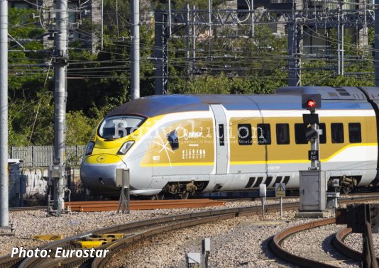Eurostar launches Olympics golden train