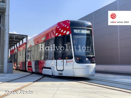 Škoda Group receives Red Dot Award for Bonn trams