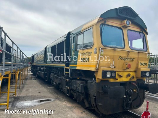Freightliner's first Class 66 locomotive with ETCS