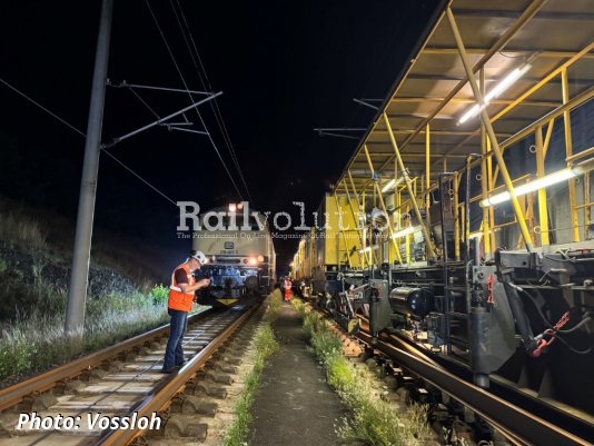 Vossloh replaces rails on one of the most important lines of ICE network