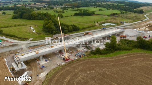 HS2 celebrates first completed viaduct