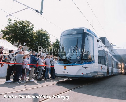 The first CITYLINK tram-train arrived in Saarbrücken