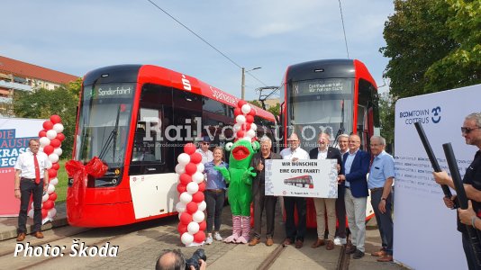 New Škoda trams started passenger service in Cottbus
